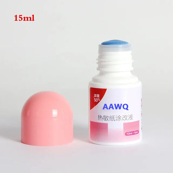 15/30ml Thermal Paper Privacy Eraser Security Stationery Privacy Protection Fluid Portable Courier Invoice Alter Tool