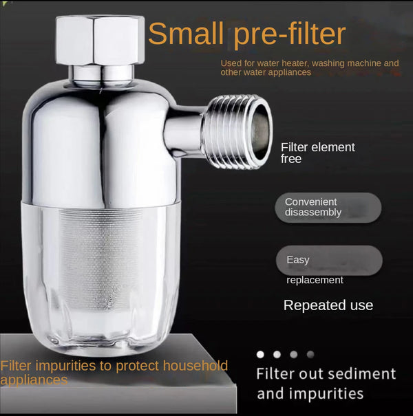 4Points Water Filter For Shower,Full Copper Home Front Filter,Exempt Filter Element