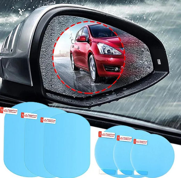 Car Rainproof Clear Film Rearview Mirror Protective Anti Fog Waterproof Film Auto Sticker Accessories