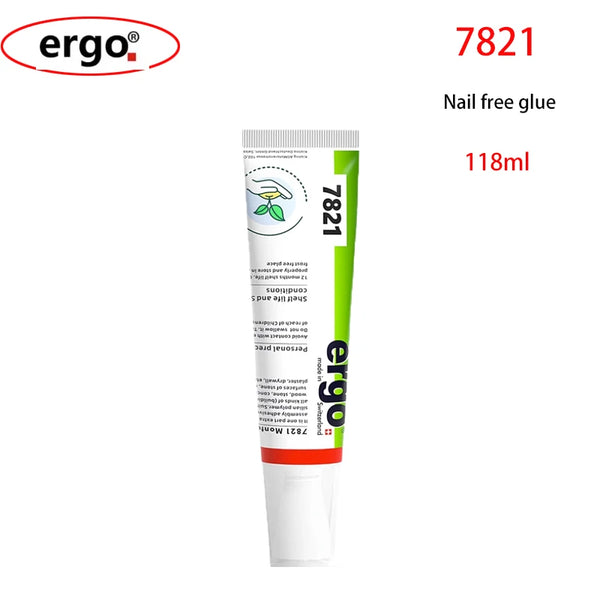 ergo Strong universal nailing free glue High viscosity wall metal mirror tile bathroom shelf wall waterproof glue hole free glue